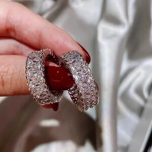 18K GP White Zircon Ring